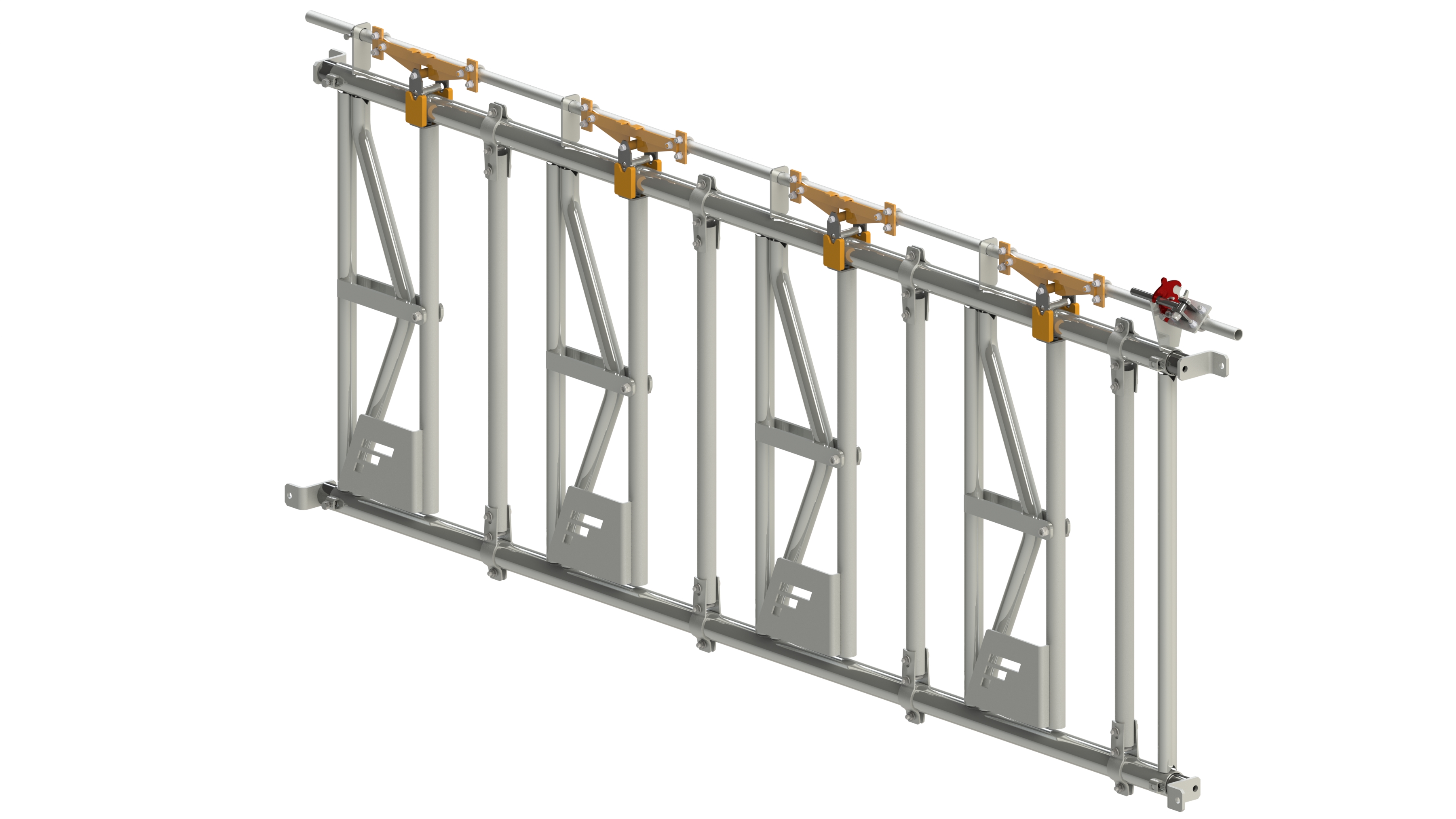 Feed grate with "Headlock" fixation