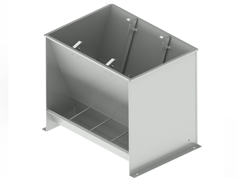 Bunker type feeder 2-sided 8-section for growing-finishing 190 liters