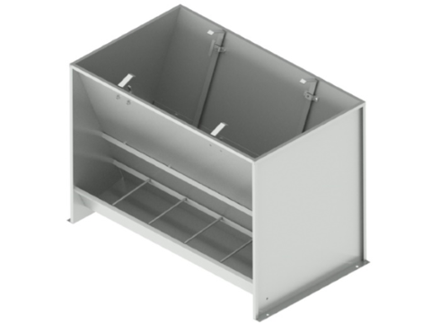 Bunker type feeder 2-sided 10-section for growing-finishing 230 liters