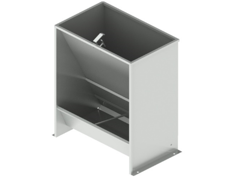 Bunker type feeder one-sided 2-section for fattening 100 liters