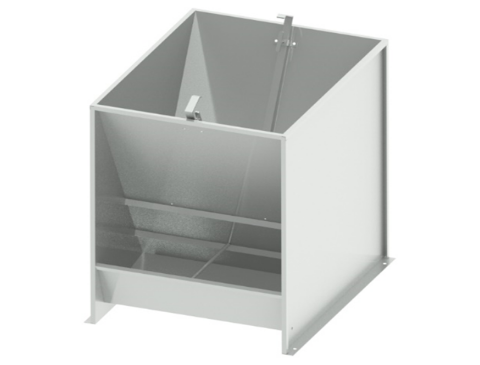 Bunker type feeder 2-sided 4-section for fattening 255 liters