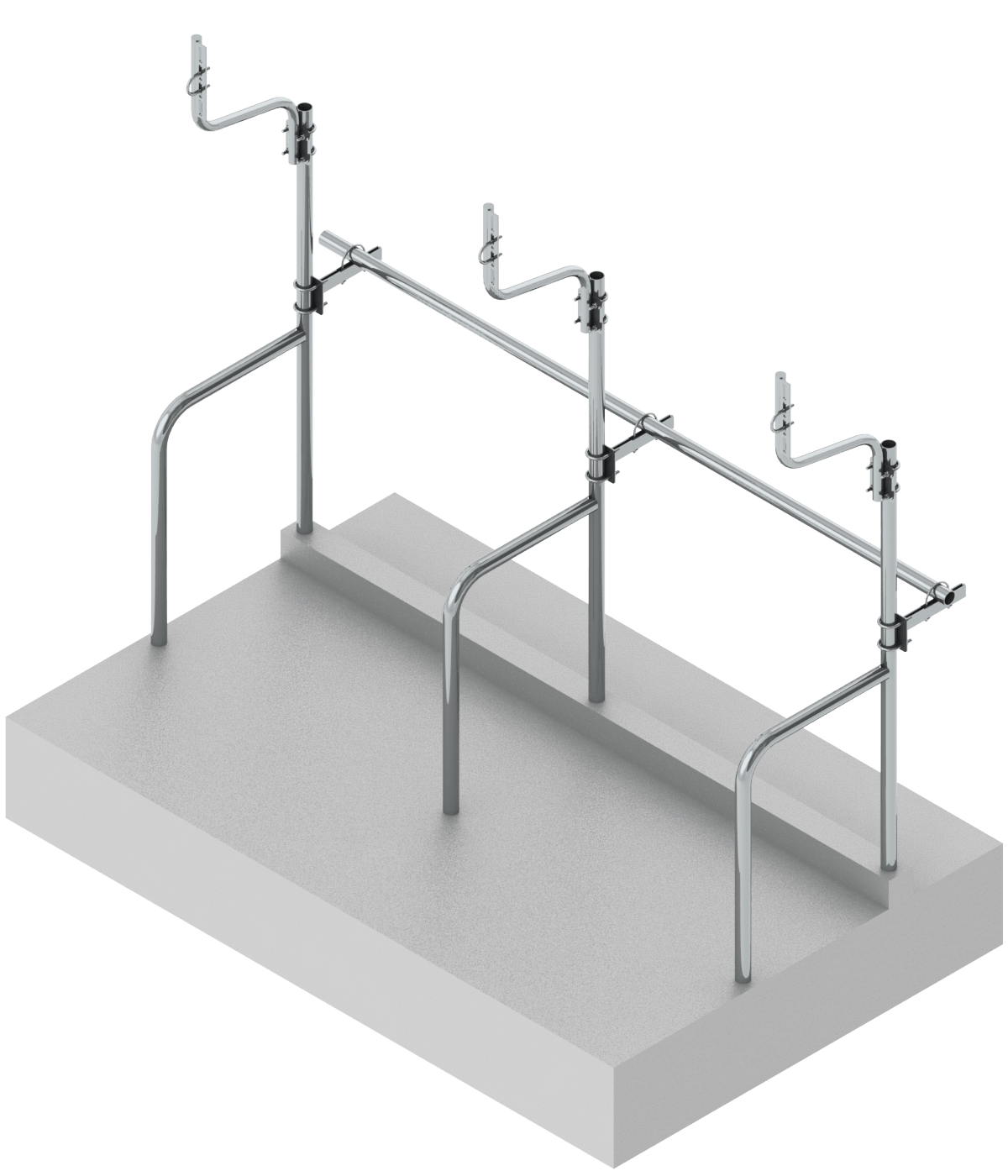 Stall equipment for tethered cows maintenance