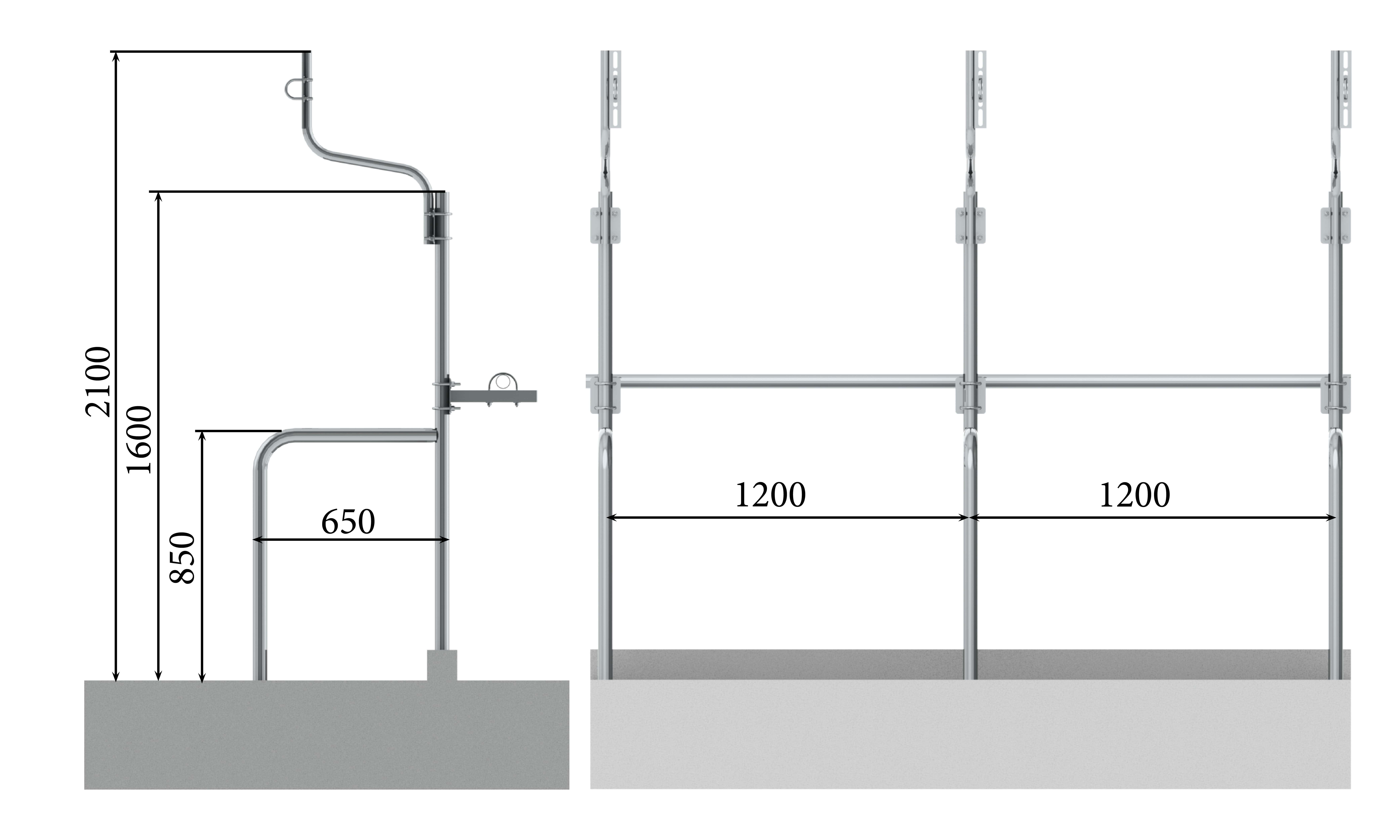 Stall equipment for tethered cows maintenance