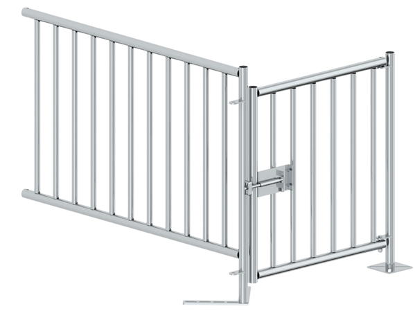 Cage for fattening piglets from metal fence