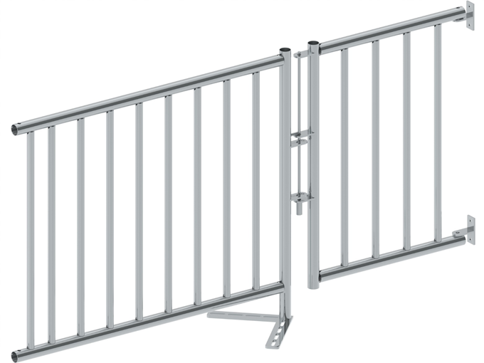 Cage for fattening piglets from metal fence