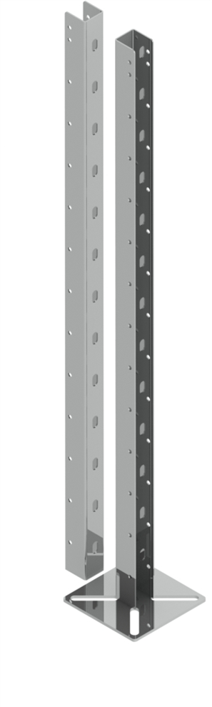 Brackets for cages made of plastic PVC profile
