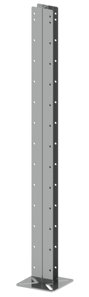 Brackets for cages made of plastic PVC profile