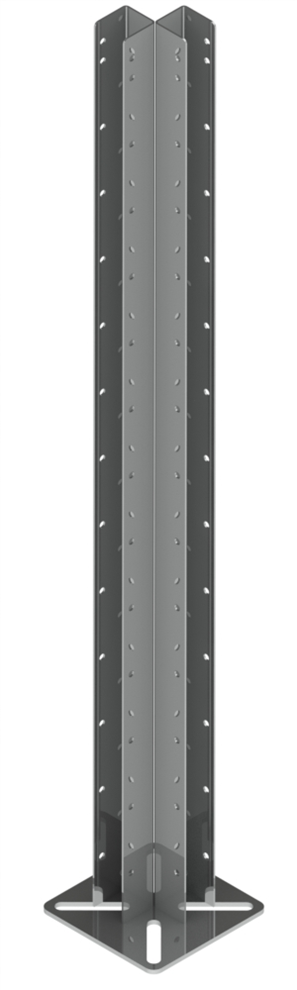 Brackets for cages made of plastic PVC profile