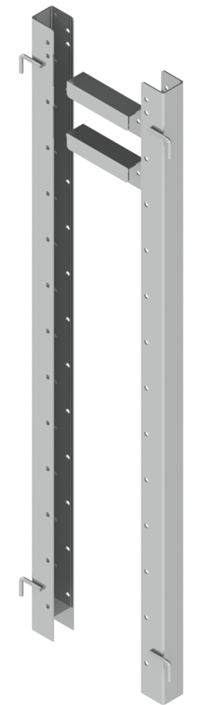 Brackets for cages made of plastic PVC profile