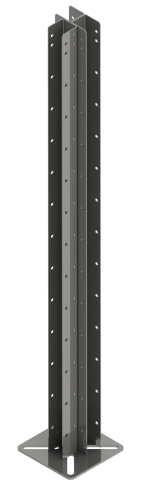 Brackets for cages made of plastic PVC profile
