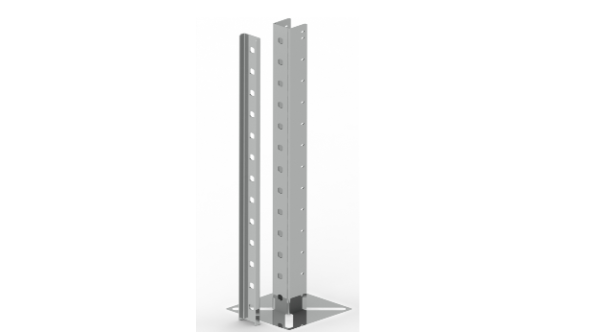 Brackets for cages made of plastic PVC profile