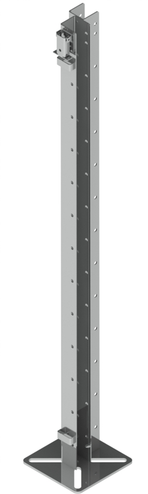 Brackets for cages made of plastic PVC profile
