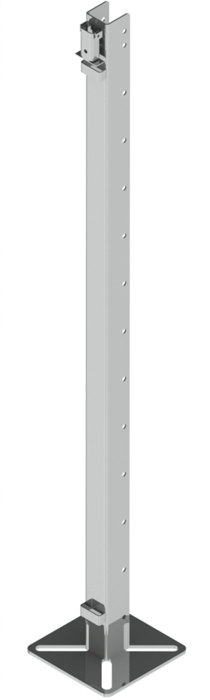 Brackets for cages made of plastic PVC profile