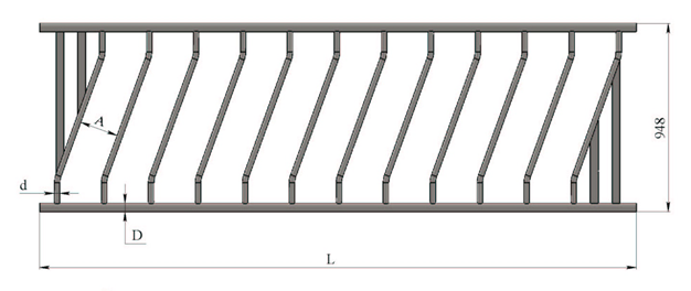 Feed diagonal lattice