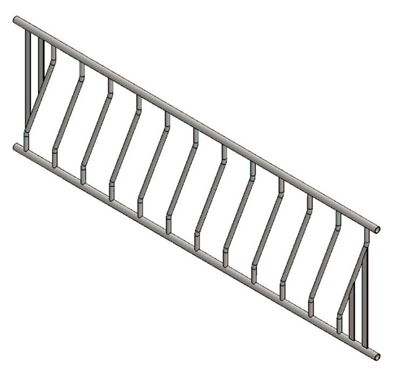 Feed diagonal lattice