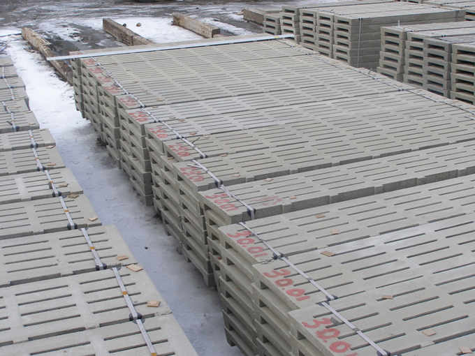 Slotted concrete floors